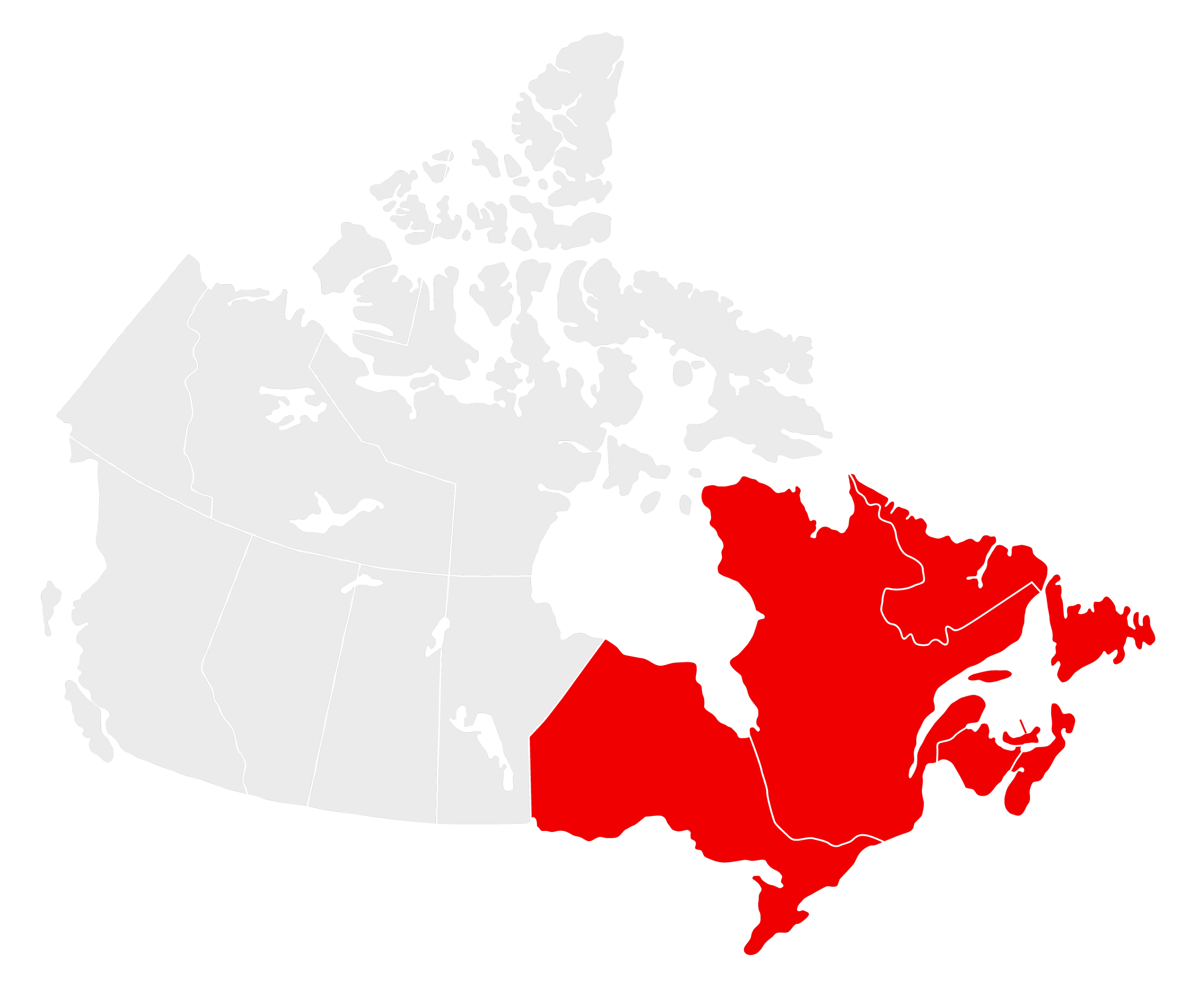Map of the Greater Toronto Area service region